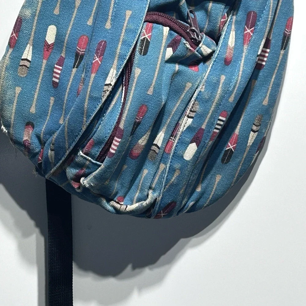 KAVU Rope Bag Sling Backpack Row House Cotton Canvas